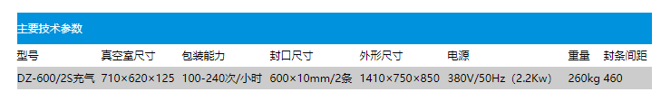 DZ600.2s真空（充氣）包裝機(圖2)