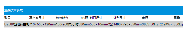 DZ580型電腦控制真空包裝機(圖2)